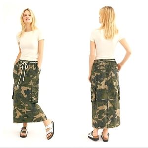 Free People Camo Skirt